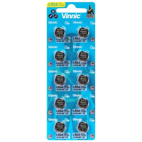 10x vinnic l1131 ag10 lr54 - vinnic,
